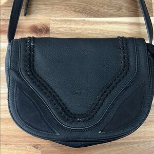 Frye Black Leather Crossbody Bag